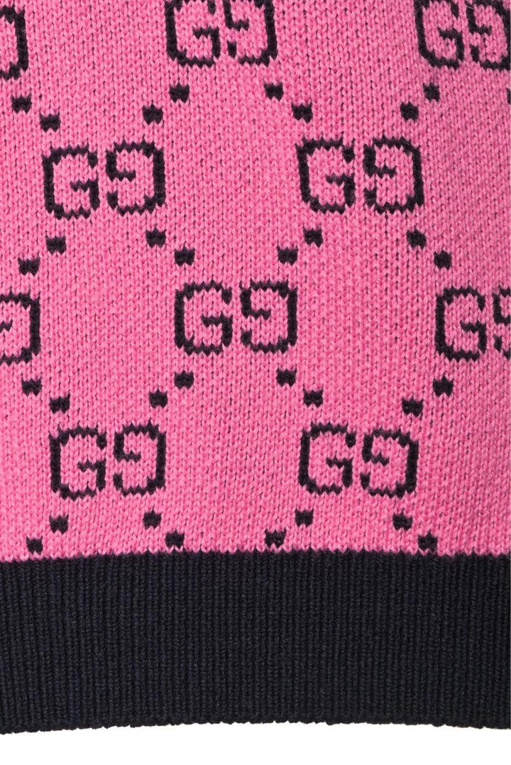 Gucci Size M Men's Oversized GG Short Sleeve Knit Sweater