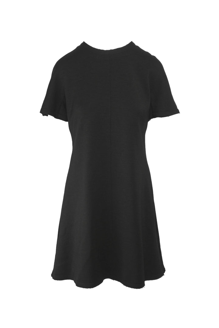 Proenza Schouler Size 8 Lace Up Back Wool-Blend Mini Dress