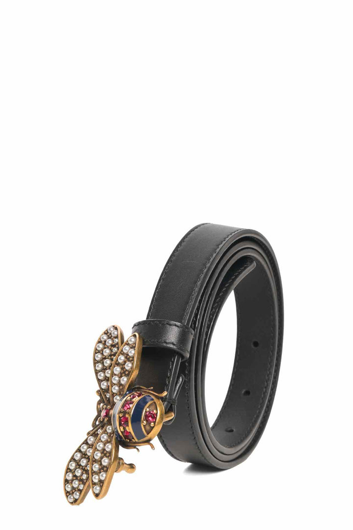 Gucci Size 34 Queen Margaret Bee Accent Belt