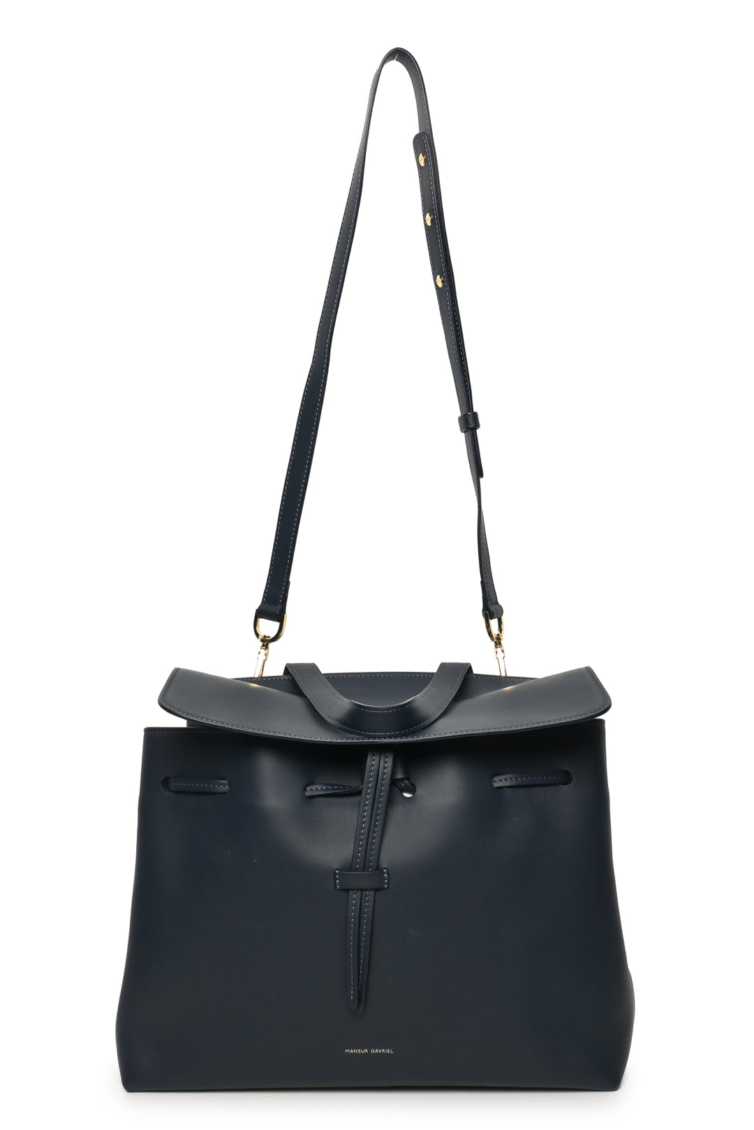 Mansur Gavriel Smooth Calfskin Leather Lady Top Handle Purse