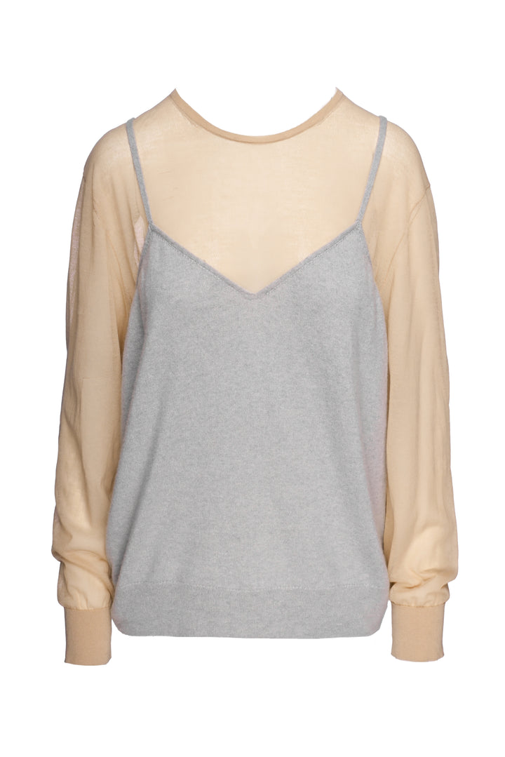 Dries Van Noten Size M Cashmere-Blend Layered Tops