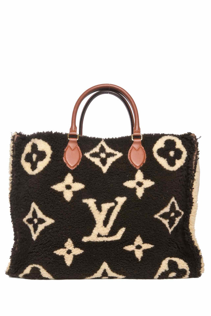 Louis Vuitton Limited Edition Monogram Fleece Teddy Onthego GM Tote