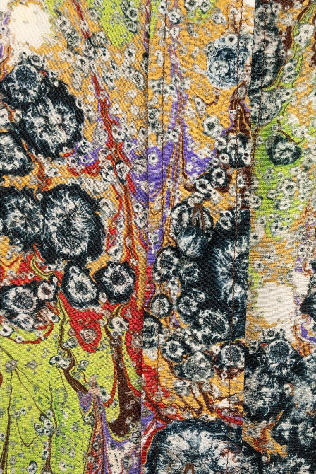 Chloe Size 34 Multicolour Marble Print Silk Blouse