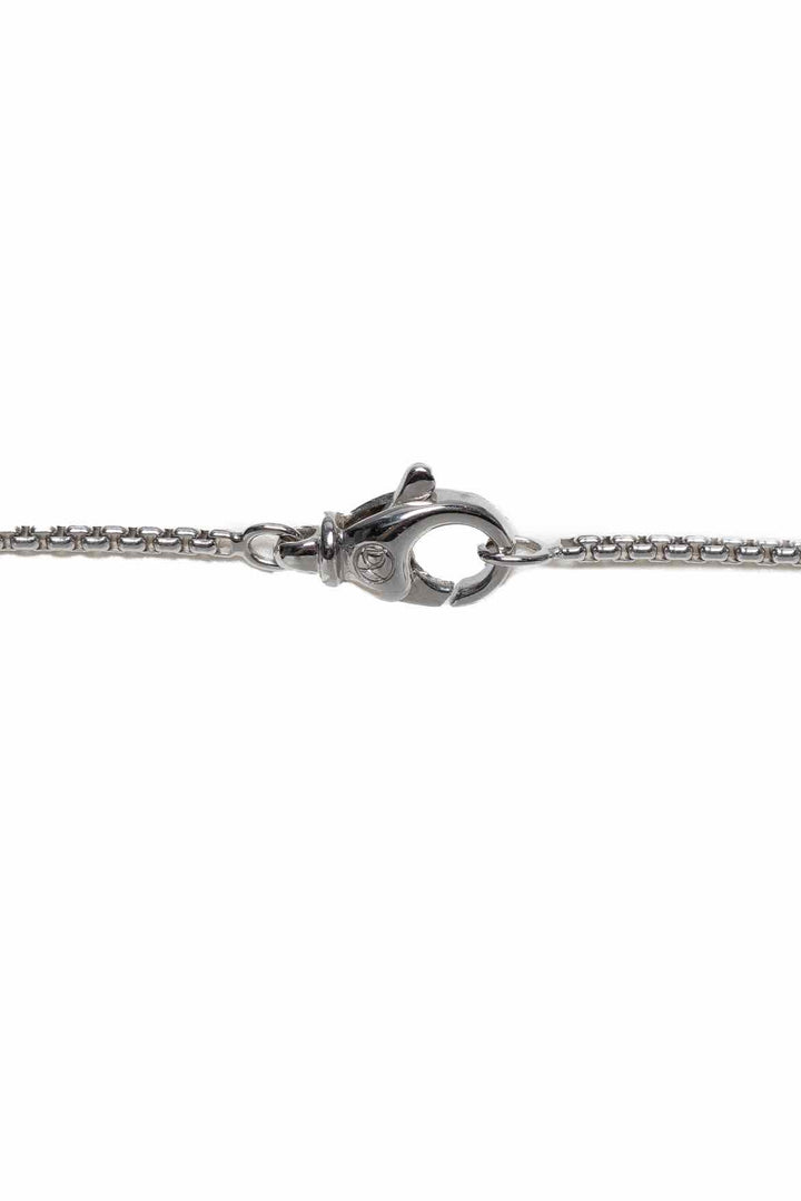 David Yurman 18K White Gold Box Chain Necklace