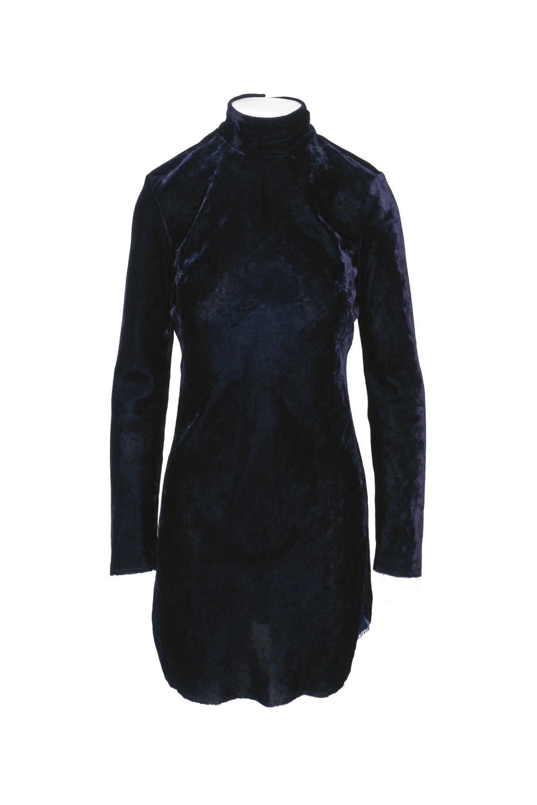 Nili Lotan Size XS Mock Neck Long Sleeve Velvet Mini Dress