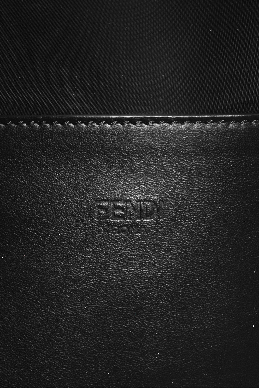 Fendi Men's Diabolic Eyes Nylon & Leather Tote