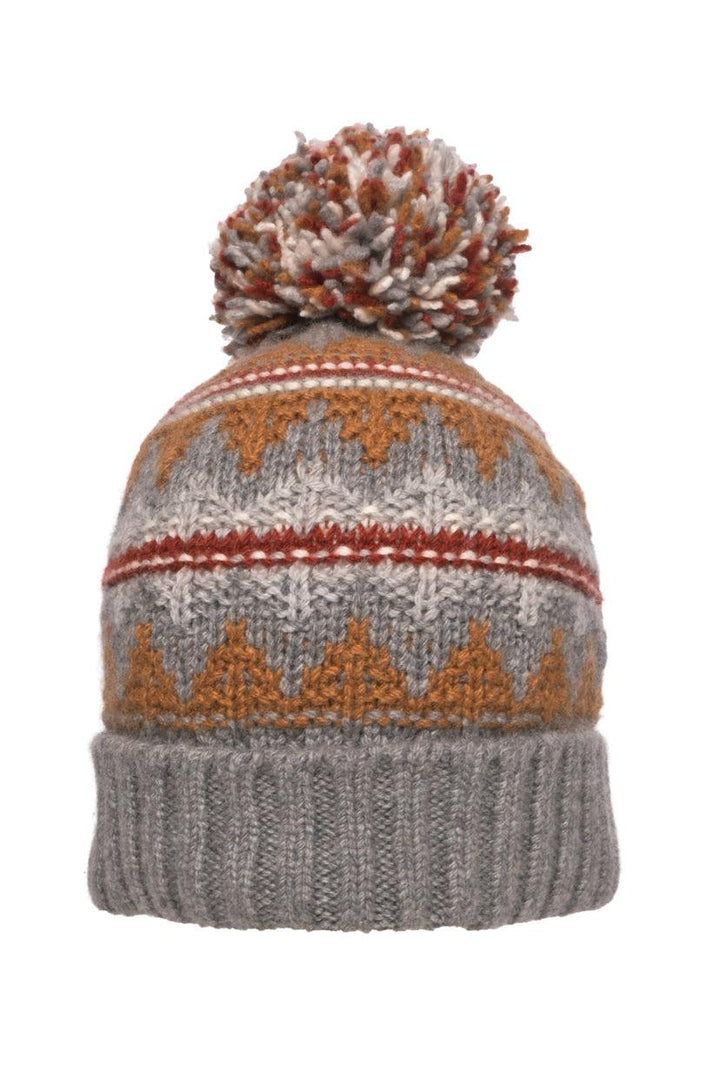 Loro Piana Pompom Embellished Argyle Cashmere Beanie