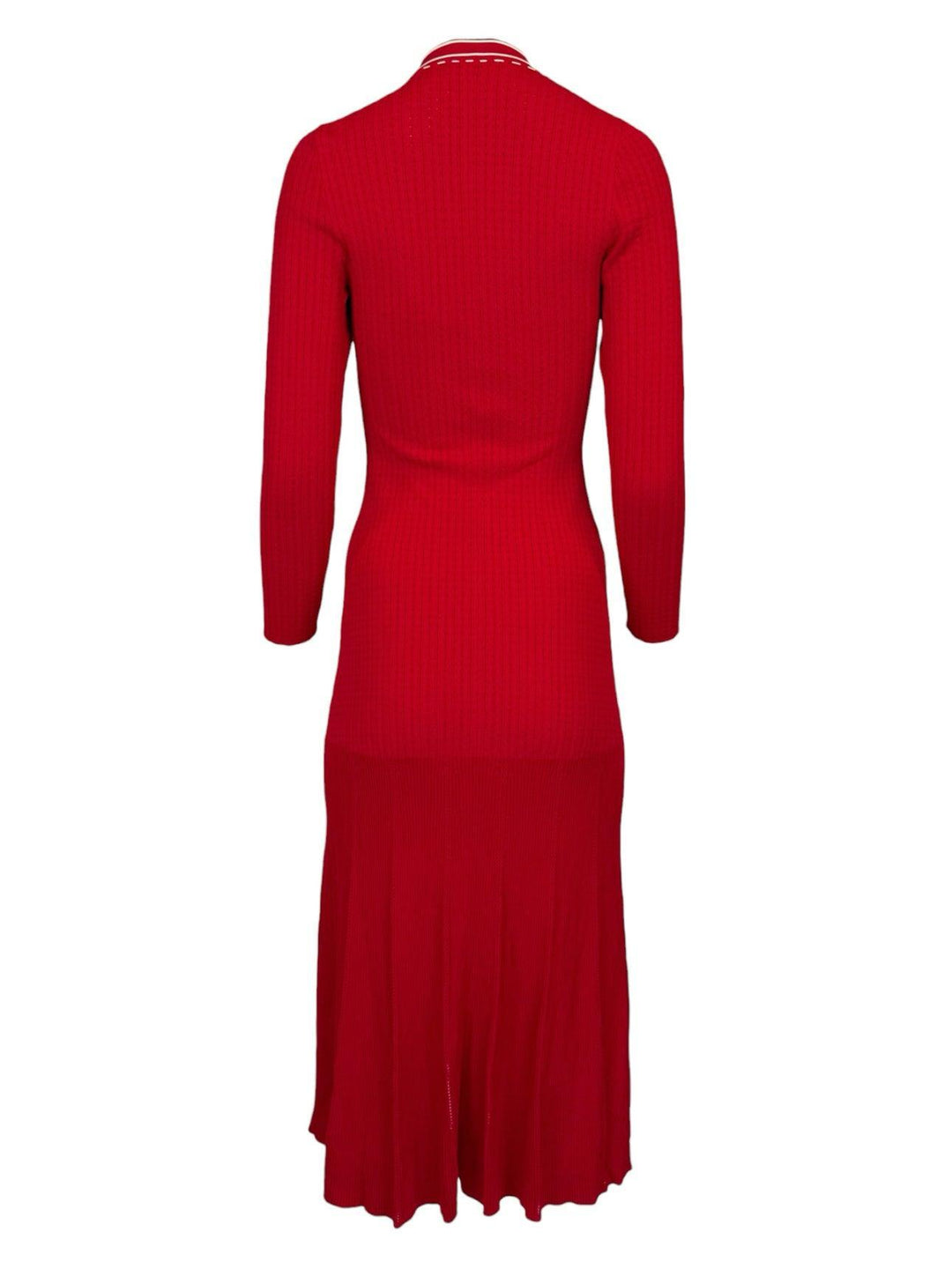 Sandro Size 38 Esmeralda Pickstitch Long Sleeve Knit Dress