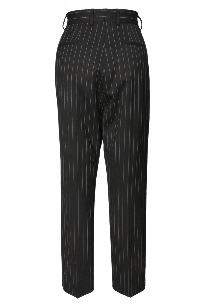 Dolce & Gabbana Size 42 Tapered Pinstripe Wool Pants