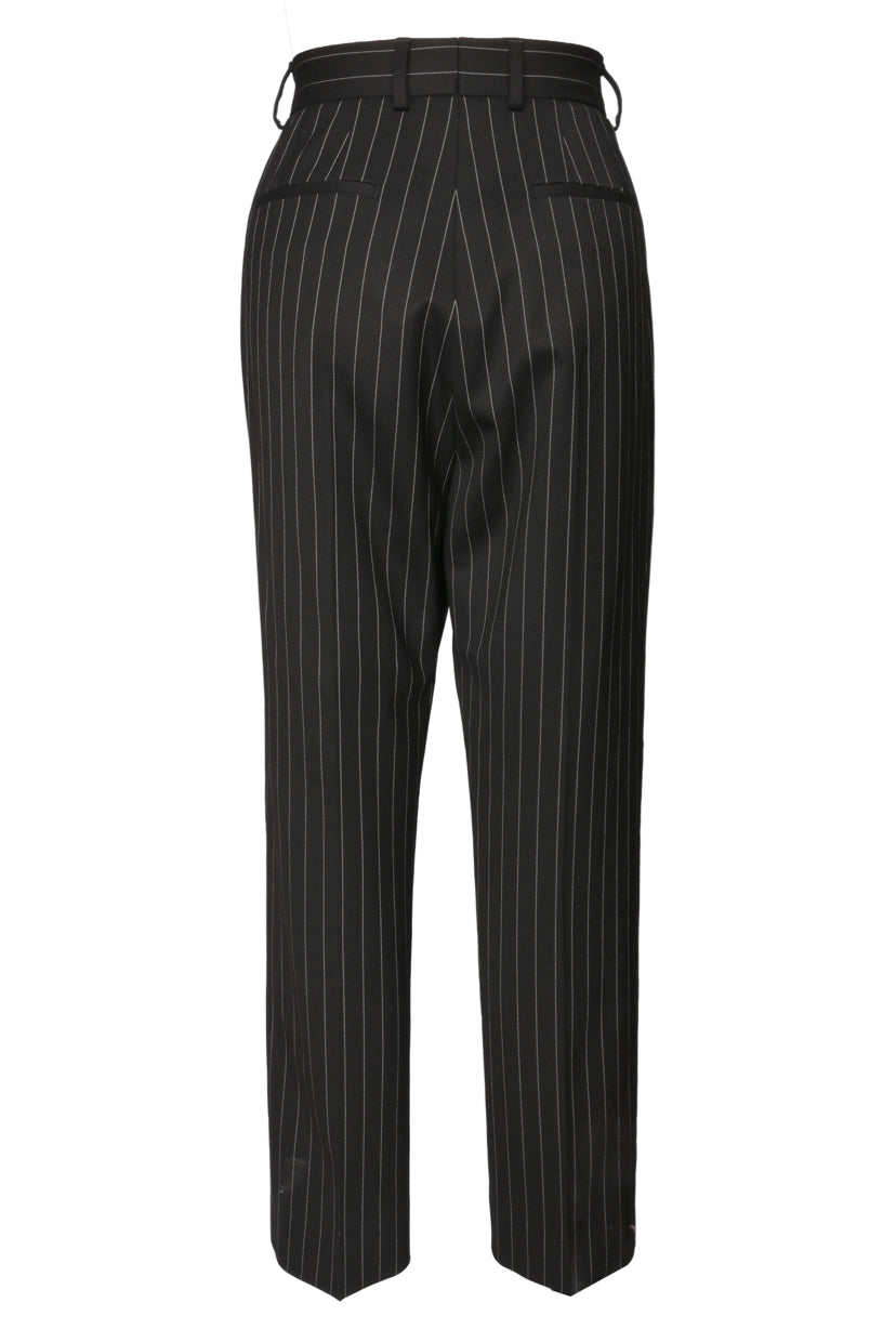 Dolce & Gabbana Size 42 Tapered Pinstripe Wool Pants
