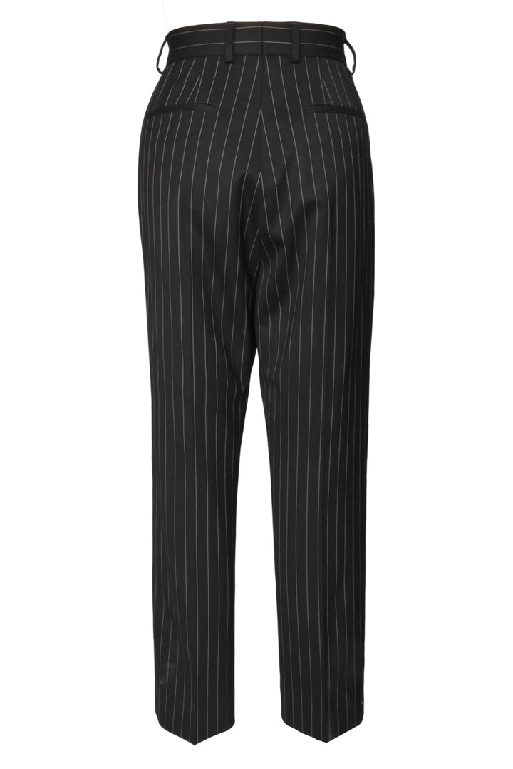 Dolce & Gabbana Size 42 Tapered Pinstripe Wool Pants