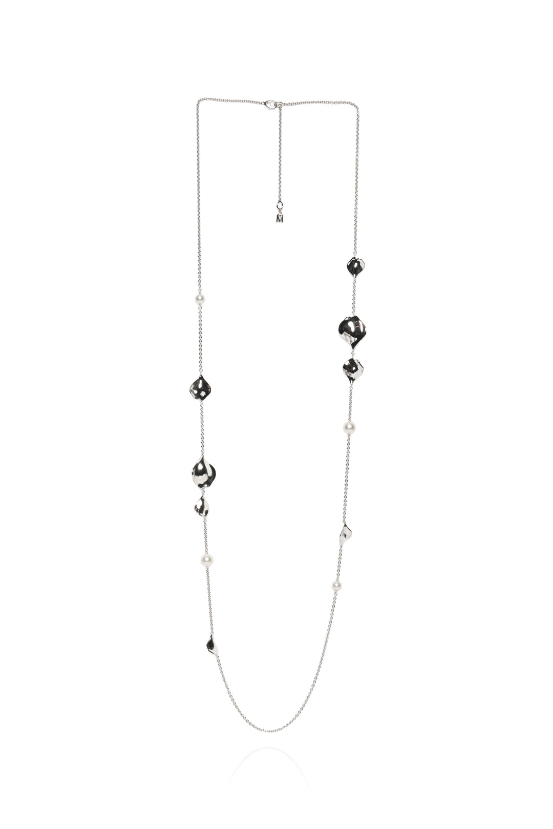 Mikimoto Pearl Leaf Long Necklace