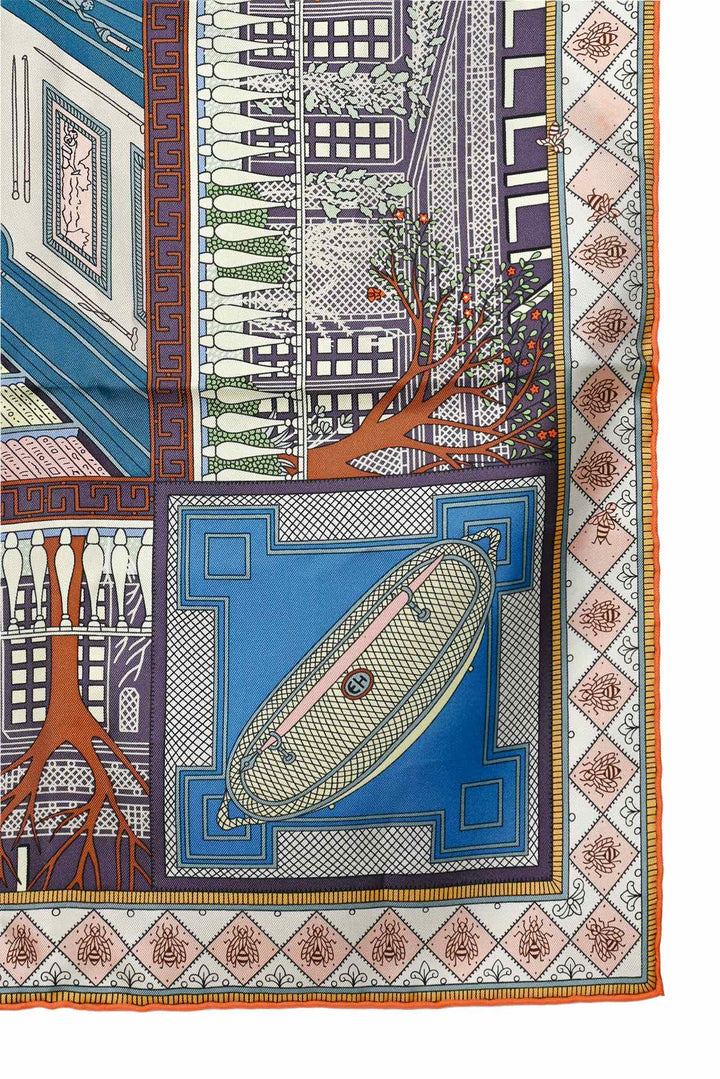 Hermes Objects De Curiosite 90 Silk Scarf
