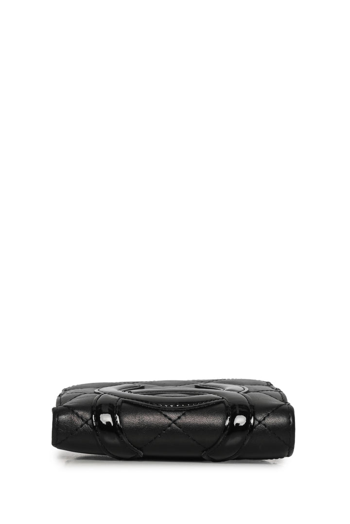 Chanel 2009-2010 Quilted Ligne Cambon Bi-fold Compact Wallet