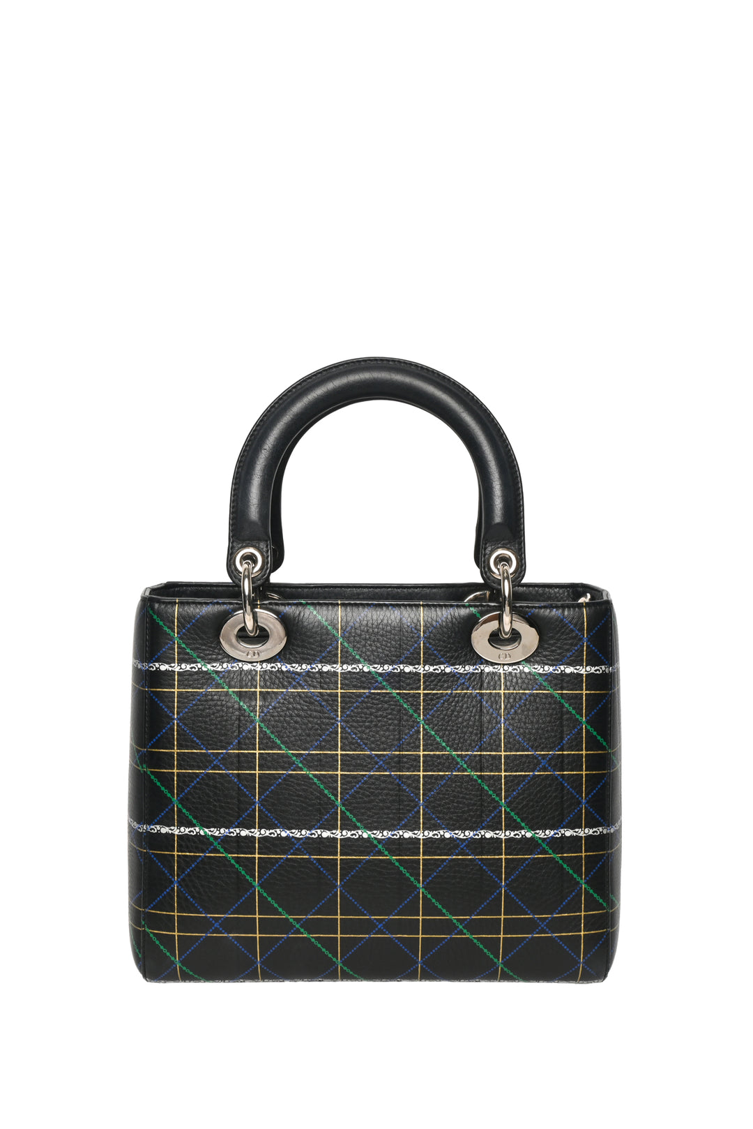 Dior 2015 Multicolour Cannage Print Calfskin Leather Medium Lady Dior Purse