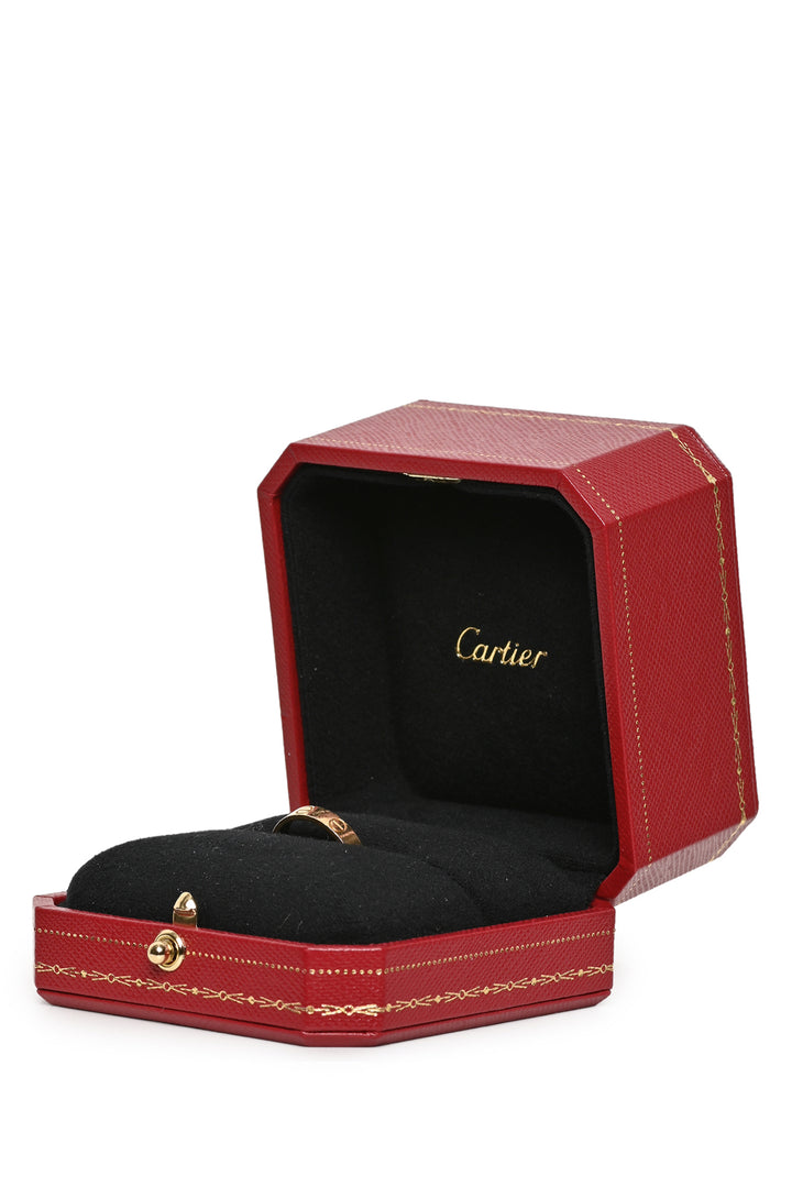 Cartier Size 5 18K Gold Love Ring Small Model
