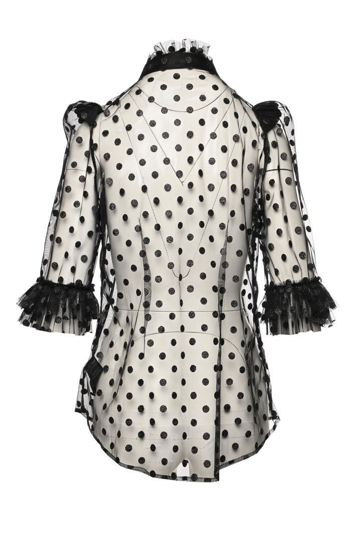 The Vampire's Wife Tulle Polkadot Size 10 Blouse