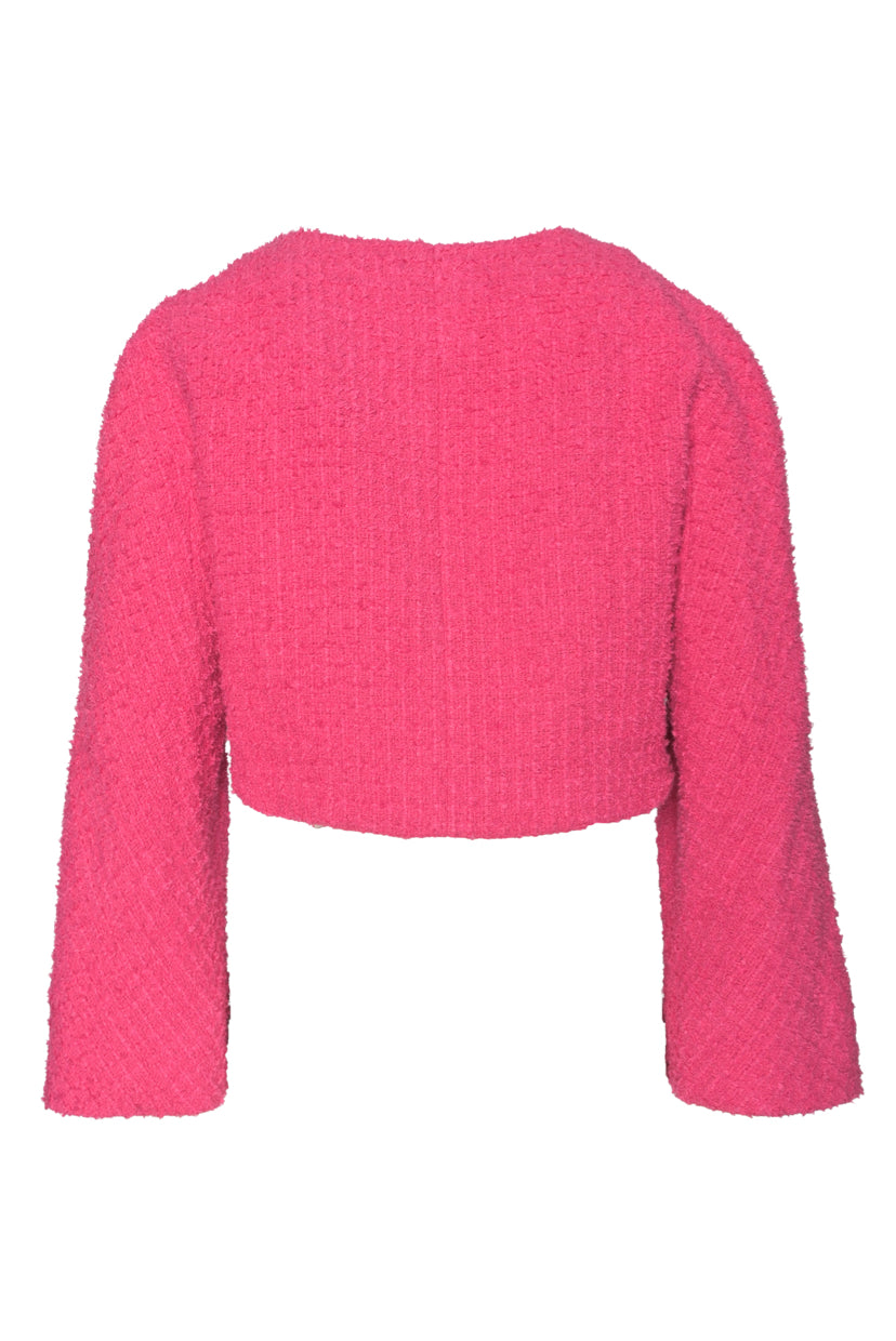 Chanel Size 38 Collarless Cropped Cardigan