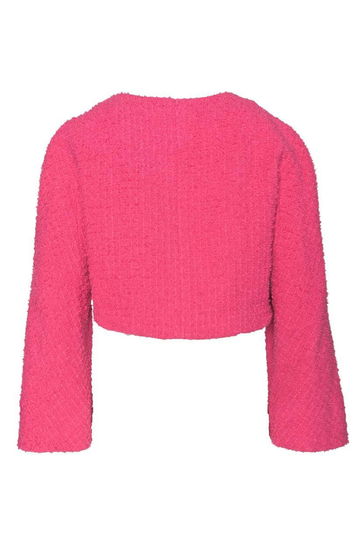 Chanel Size 38 Collarless Cropped Cardigan