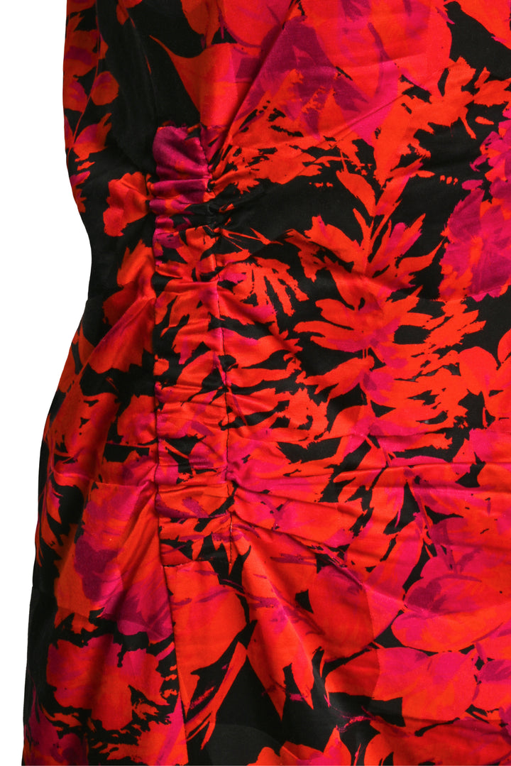 Dries Van Noten Size 6 Floral Cotton-Blend Midi Dress