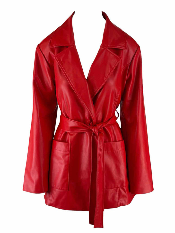 For Love & Lemons Size M Faux Leather Coat