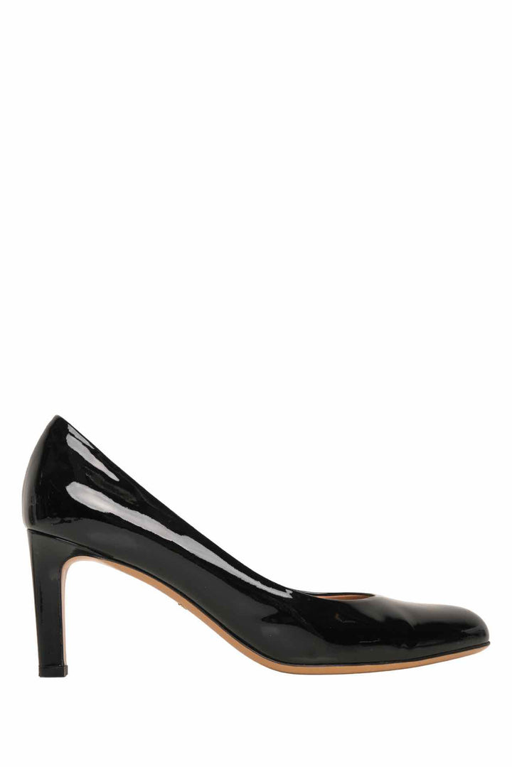 Salvatore Ferragamo Size 9 Almond-Toe Patent Leather Pumps