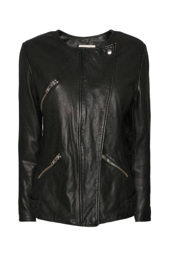 Isabel Marant Etoile Size 40 Leather Padded Moto Jacket