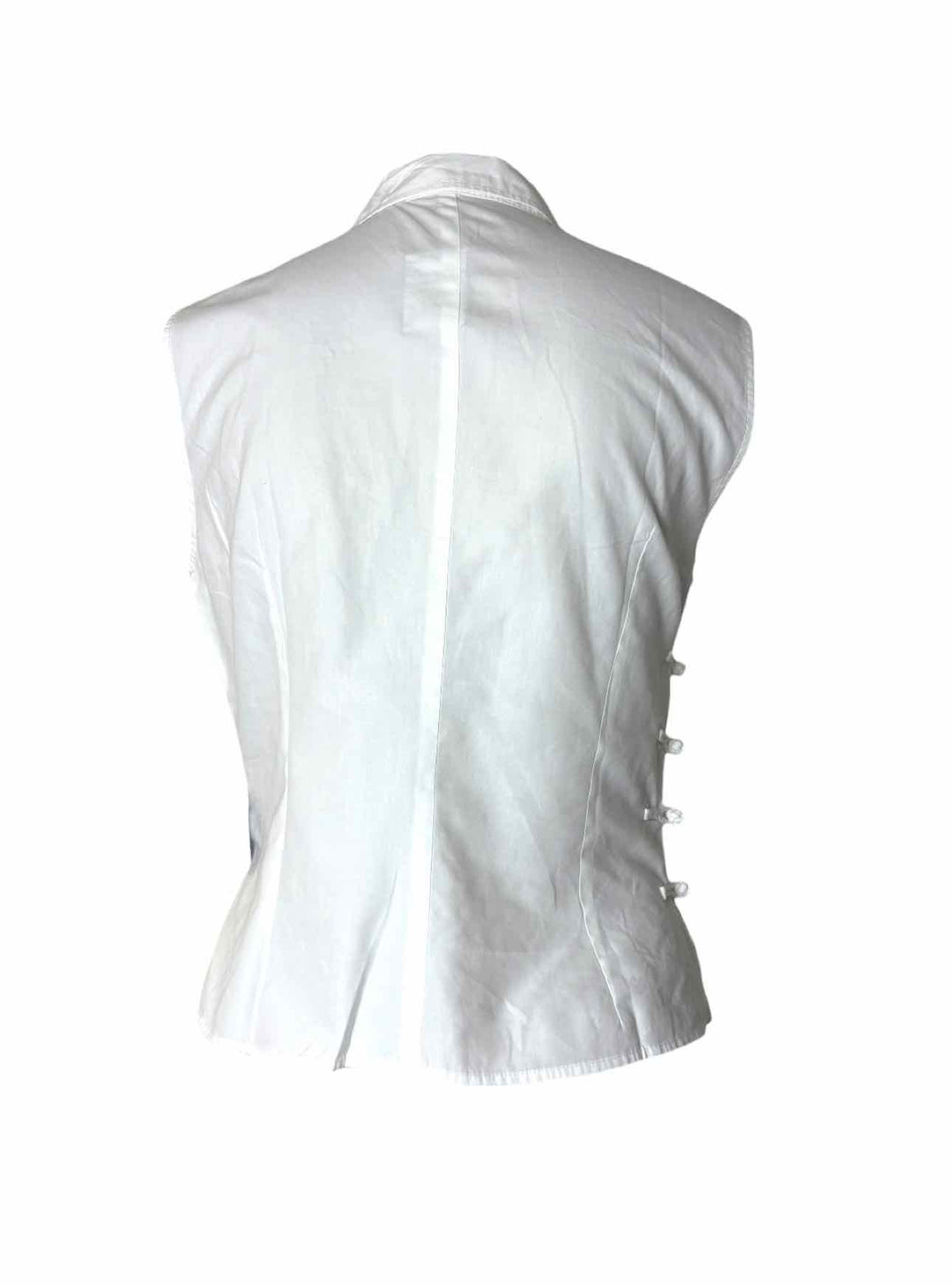 Miu Miu Size 44 Sleeveless Tops w/Traditional Frog Button Closures