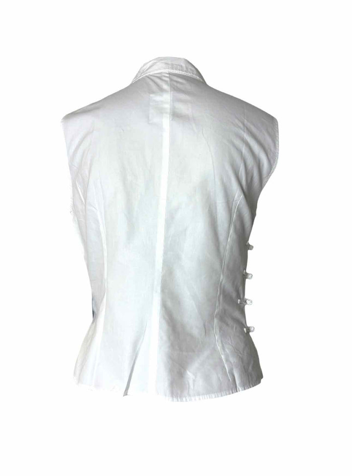 Miu Miu Size 44 Sleeveless Tops w/Traditional Frog Button Closures