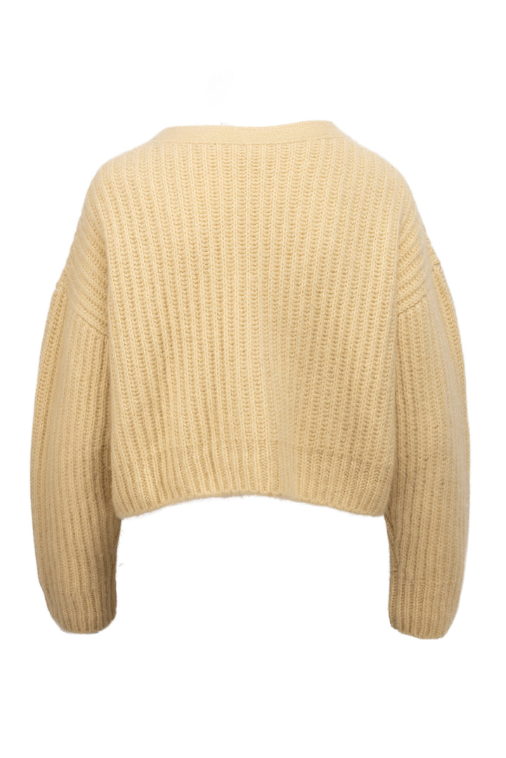 Celine Size XS Cashmere & Silk Cropped Cardigan