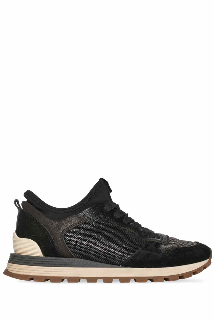 Brunello Cucinelli Size 38 Suede & Mesh Sneaker