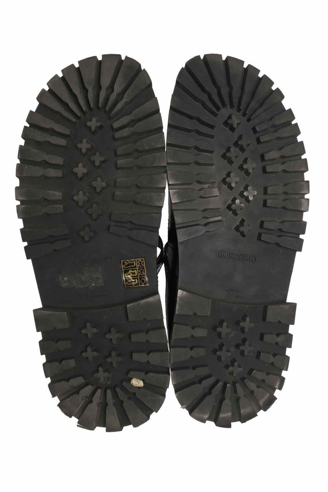 Burberry Size 37 Aldwych Croc Embossed Mary Jane Platform Leather Oxford Flats