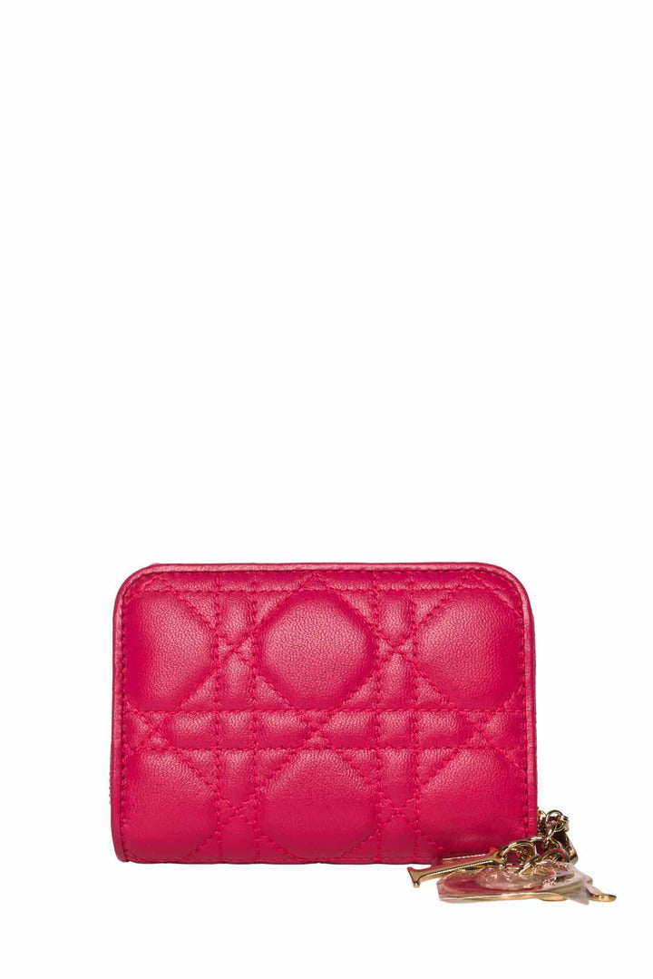 Dior 2016 Limited Edition Lady Dior Cannage Quilted Card Holder