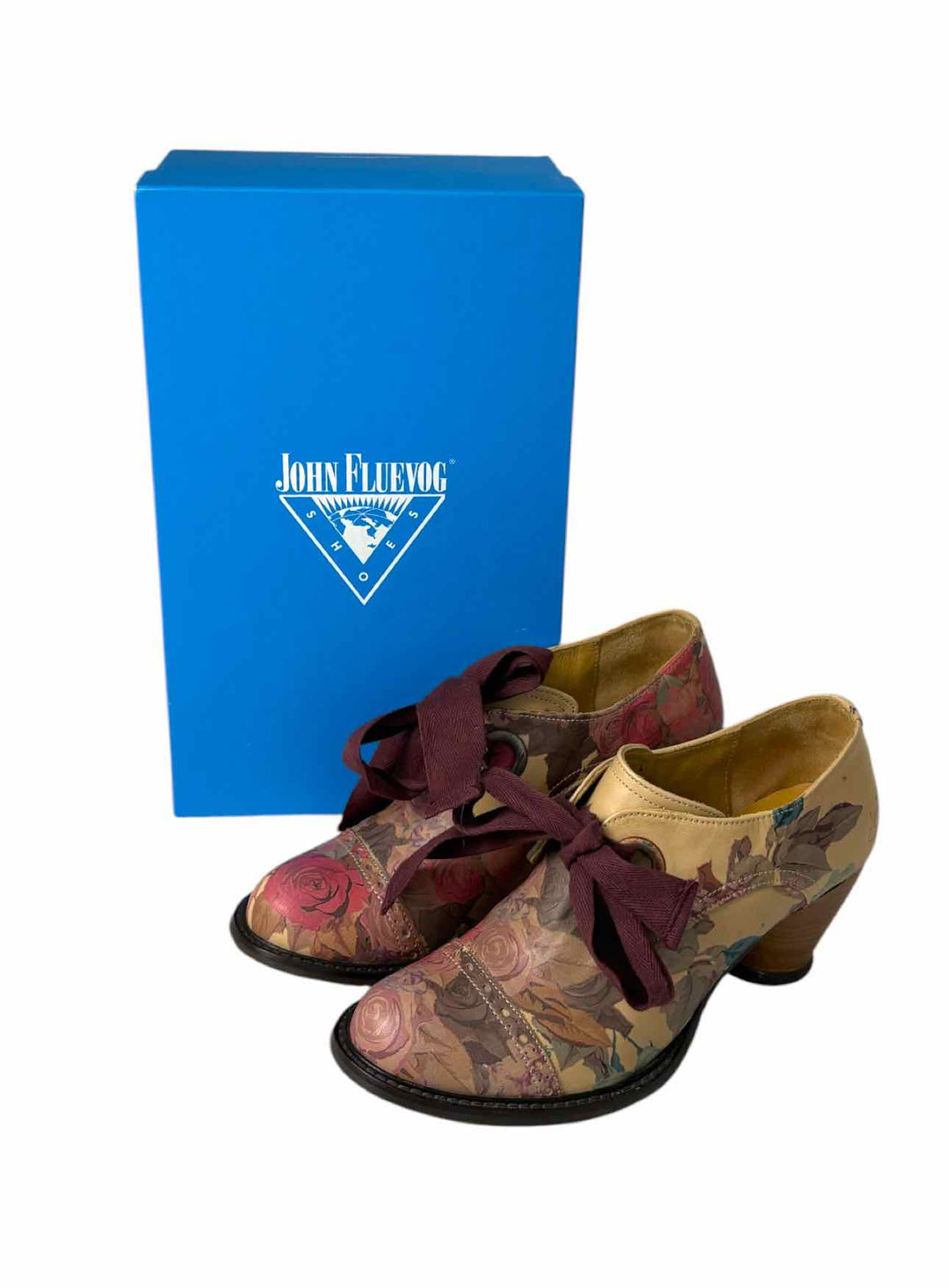 John Fluevog Size 10 East End Templeton Lace-up Pumps