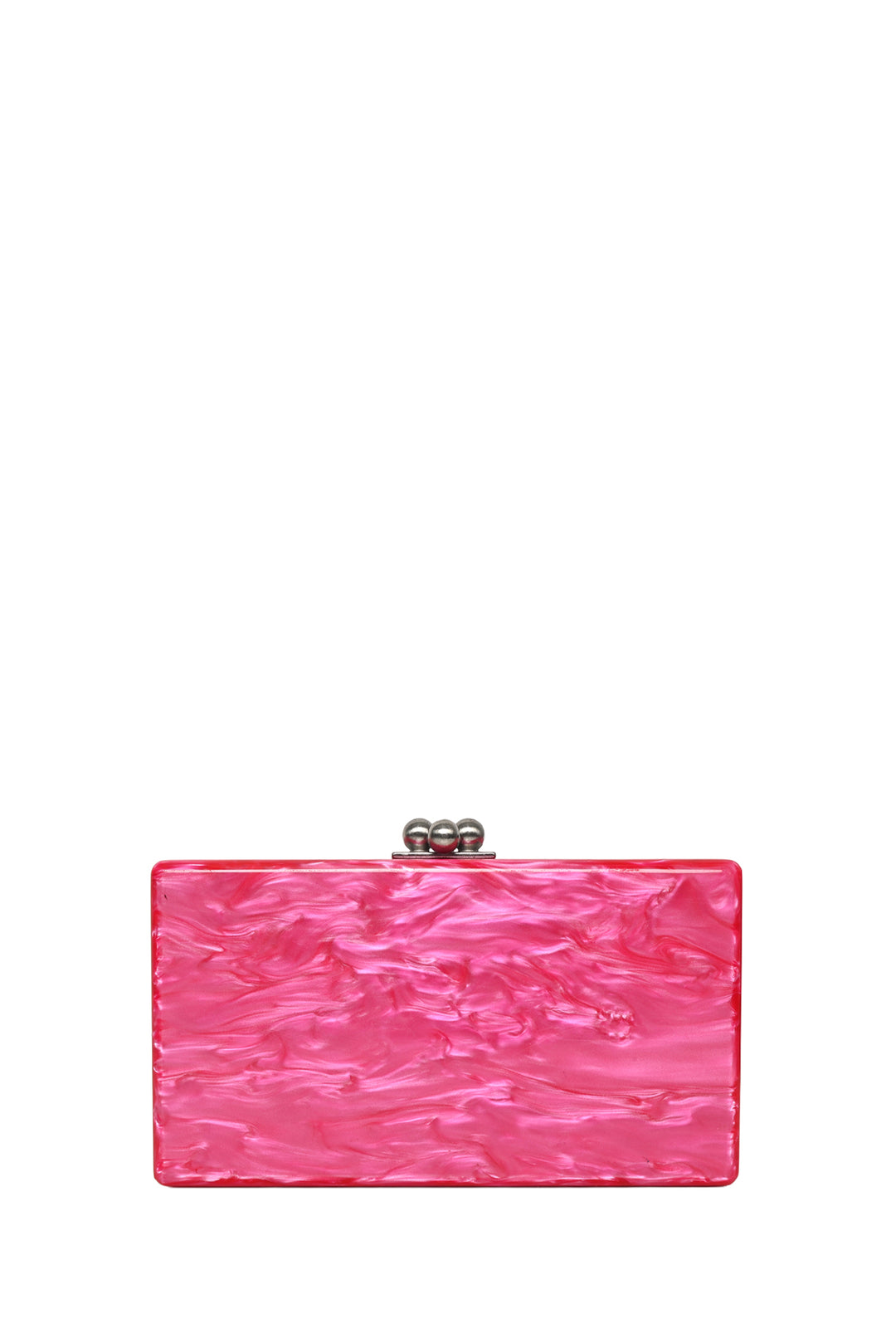 Edie Parker Pearlescent Acrylic Slim Jean Box Clutch