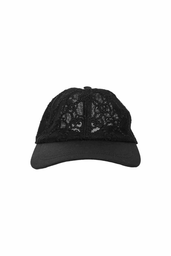 Gucci Size S Monogram Lace Baseball Hat