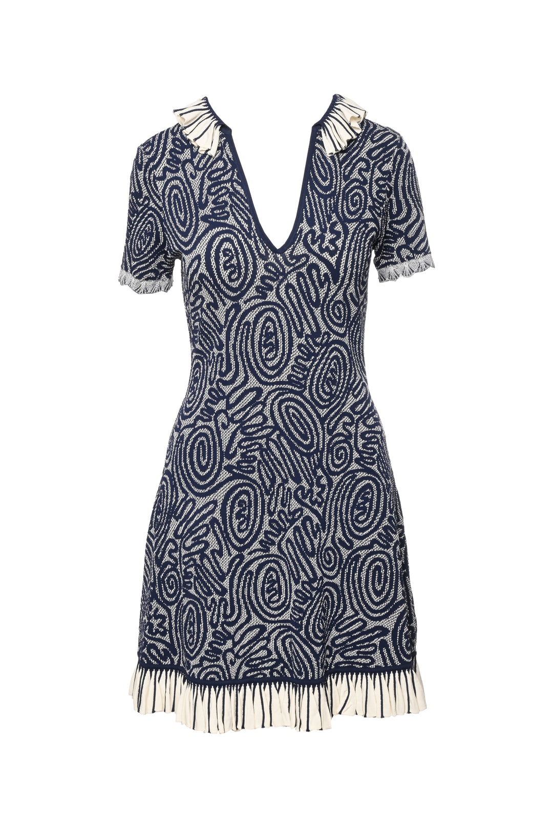 Ulla Johnson Size M Gabrielle Abstract Print Jacquard Dress