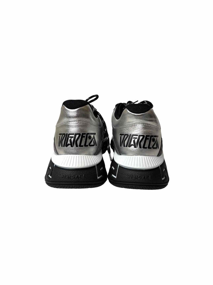 Versace La Greca Metallic Sneakers