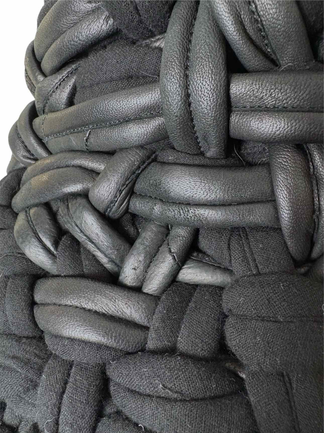 Monarc 1 Size OS Woven Knit Vest w/Leather Vest