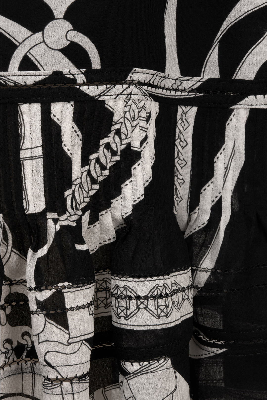 Hermes Size 40 "Promenade du Matin Remix" Skirt