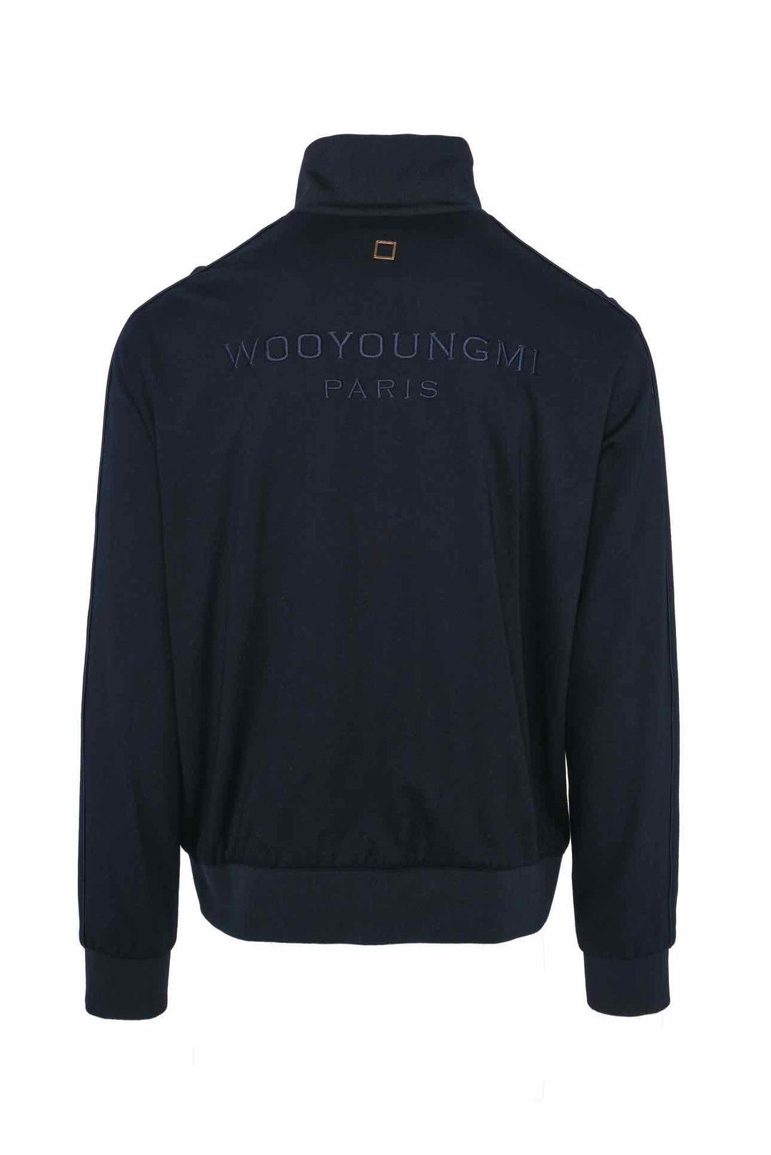 Wooyoungmi Size L Men's Logo Striped Zip Up Jacket