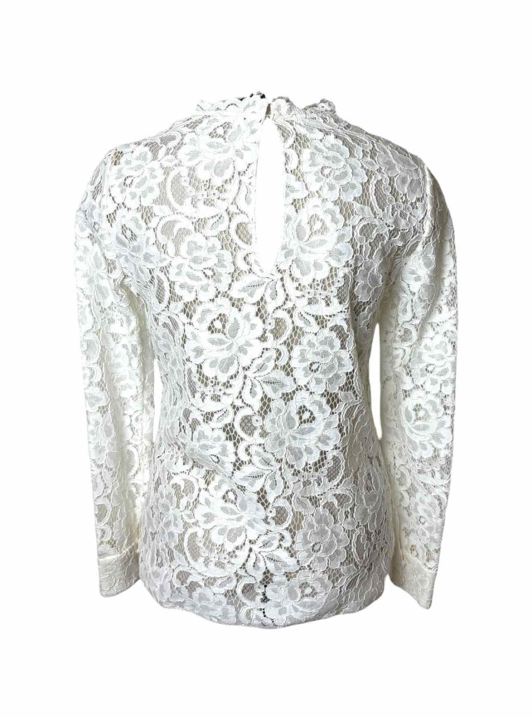 Saint Laurent Size 38 Lace Long Sleeve Tops