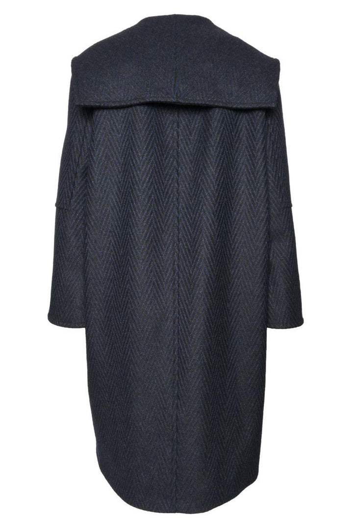 Hermes Size 34 Herringbone Wool Coat