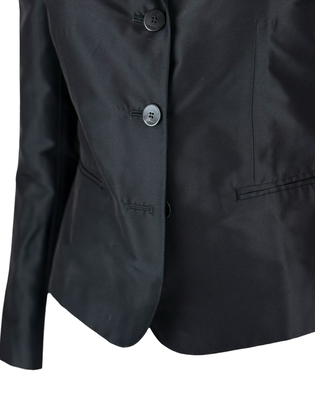 Gucci Size 42 Silk Single Breasted Blazer