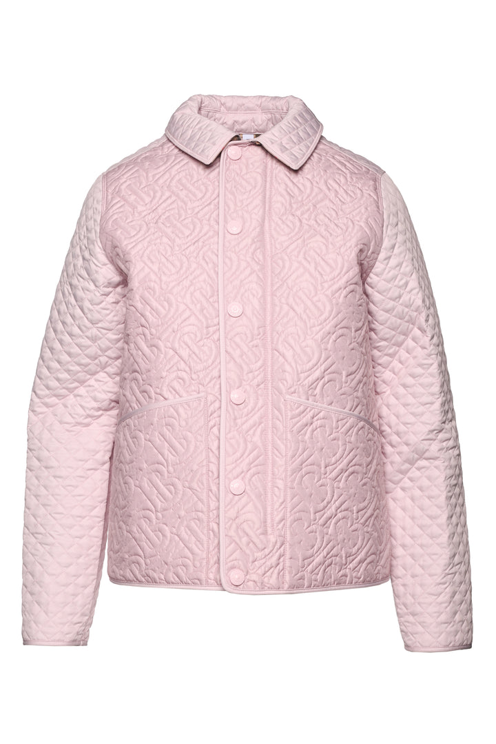 Burberry Size XS Youth 14 Giaden Monogram Quilted Panel Jacket
