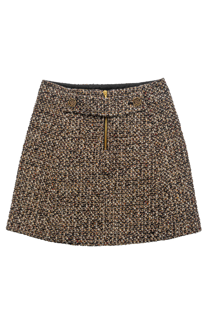 Louis Vuitton Size 36 Tweed Mini Skirt