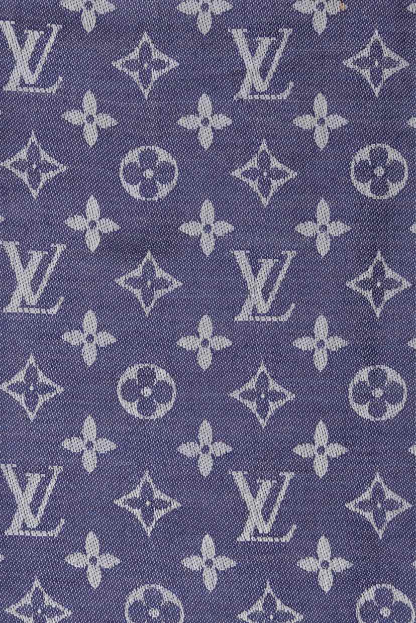 Louis Vuitton Monogram Frayed Silk Blend Scarf