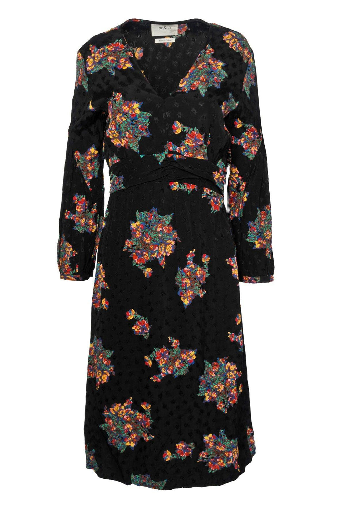 BA&SH Size 1 Printed Midi Dress