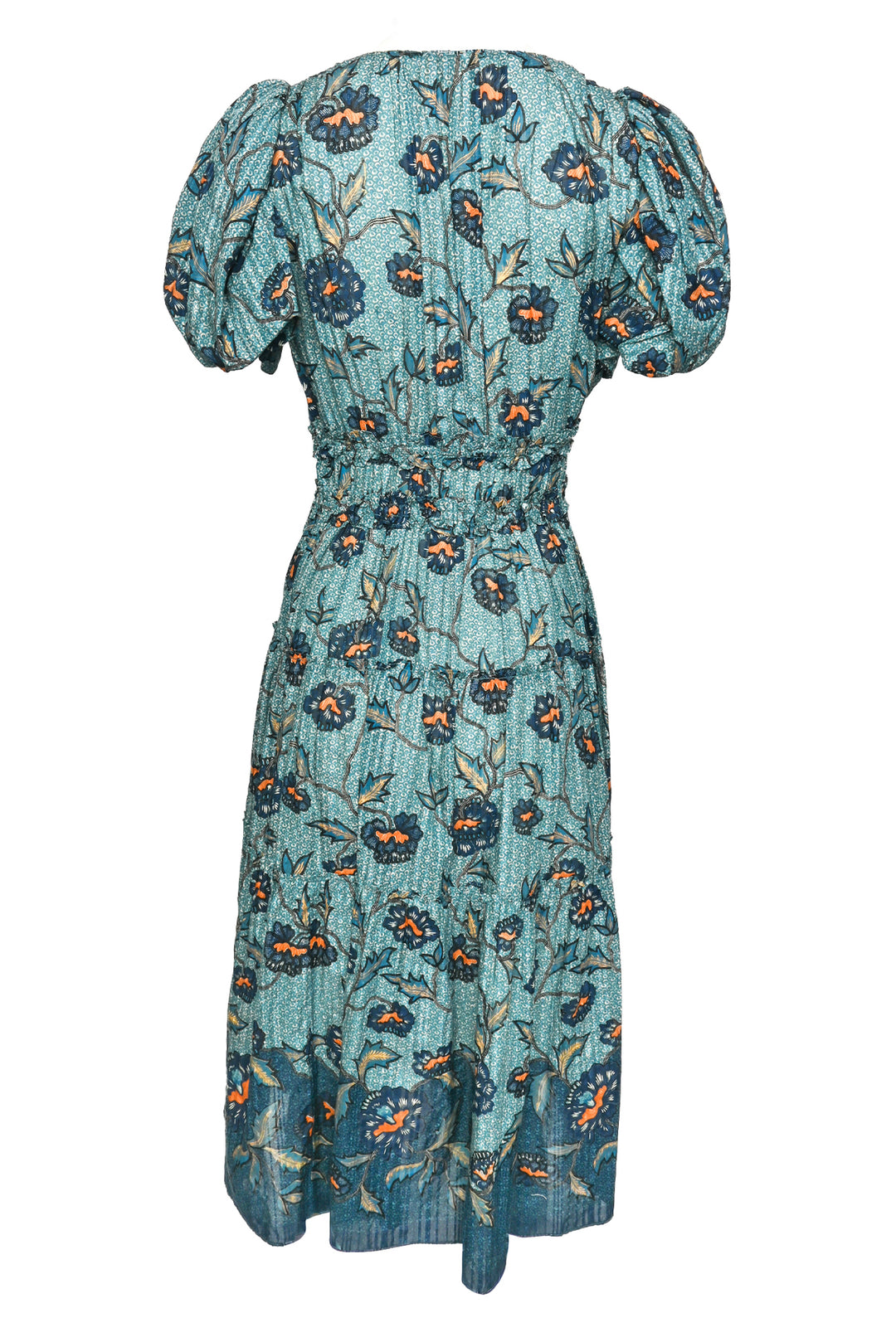 Ulla Johnson Size 6 Eloisa Puff-Sleeve Midi Dress