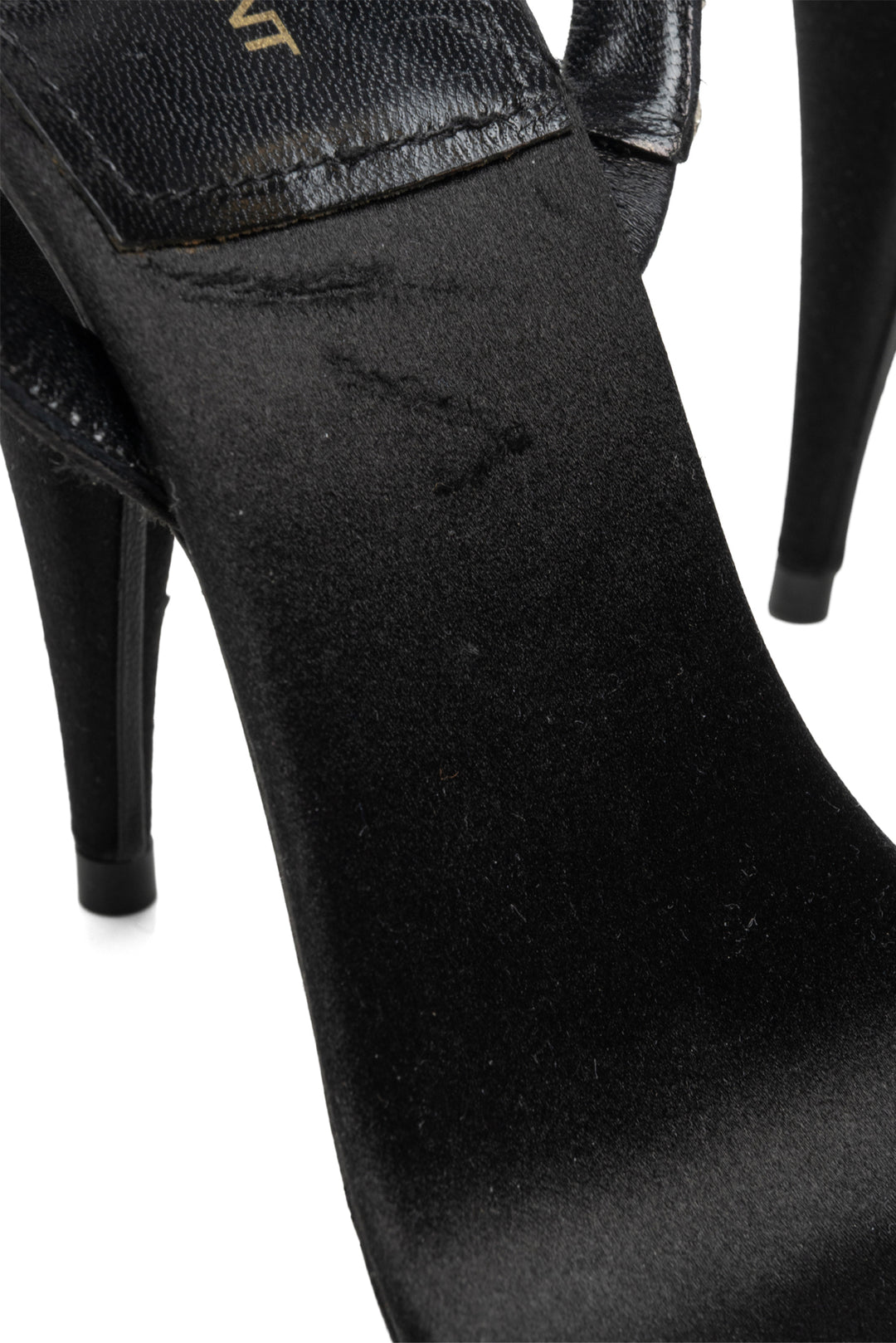 Saint Laurent Size 38 Kiki Crystal Embellished Satin Sandals